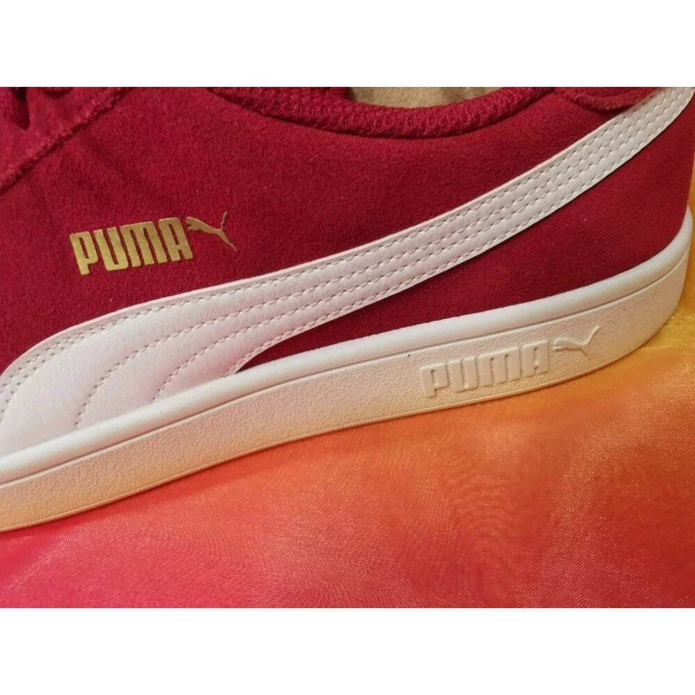 Men's Puma Smash Red Suede Shoes Size 11 Length 29 cm Style 364989-29